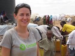 Janna Hamilton, from Oxfam New Zealand, is in Dadaab
