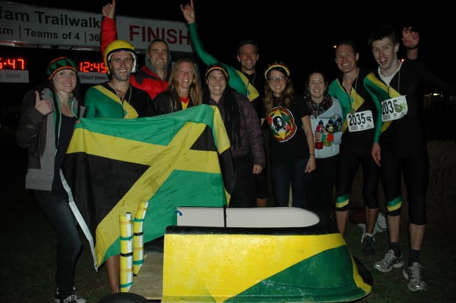 Cool Runnings finishes Oxfam Trailwalker first