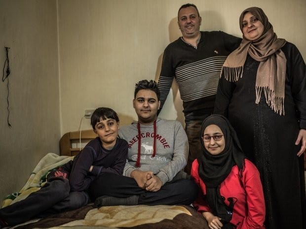 Family refugees from Syria