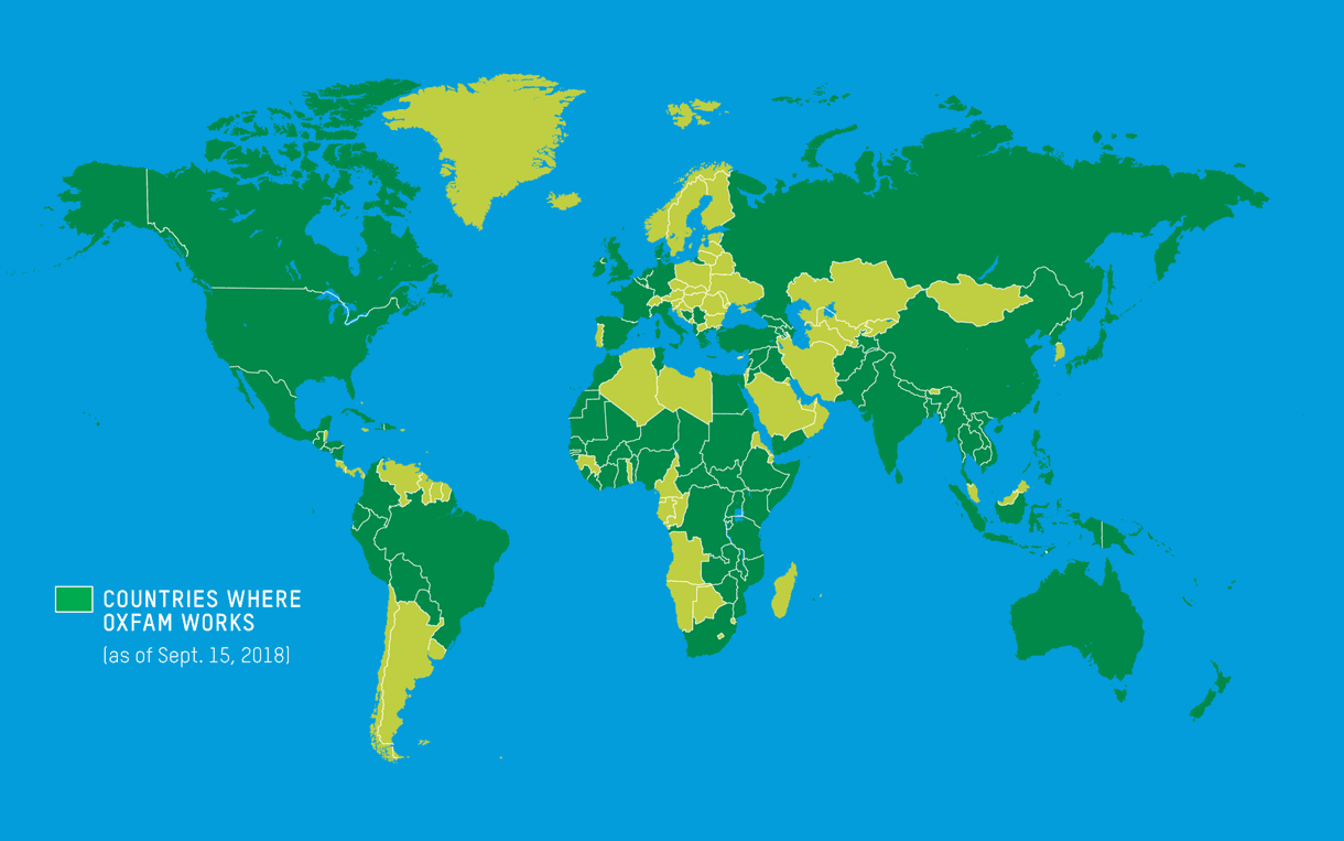 Countries-Where-Oxfam-Works-2018