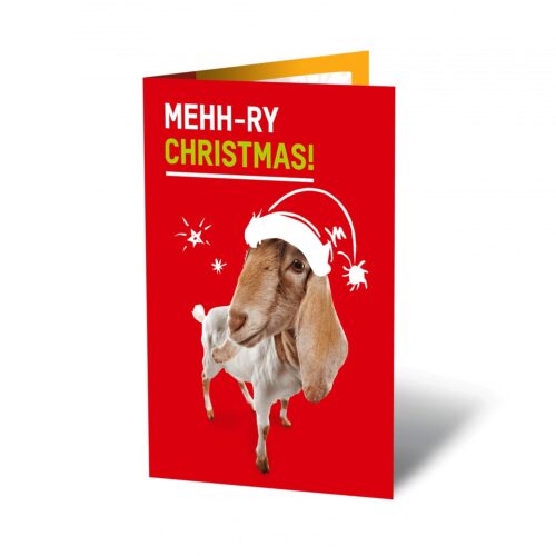 Oxfam unwrapped ecard Christmas Goat