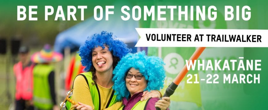 Give back by signing up to volunteer at Oxfam Trailwalker.