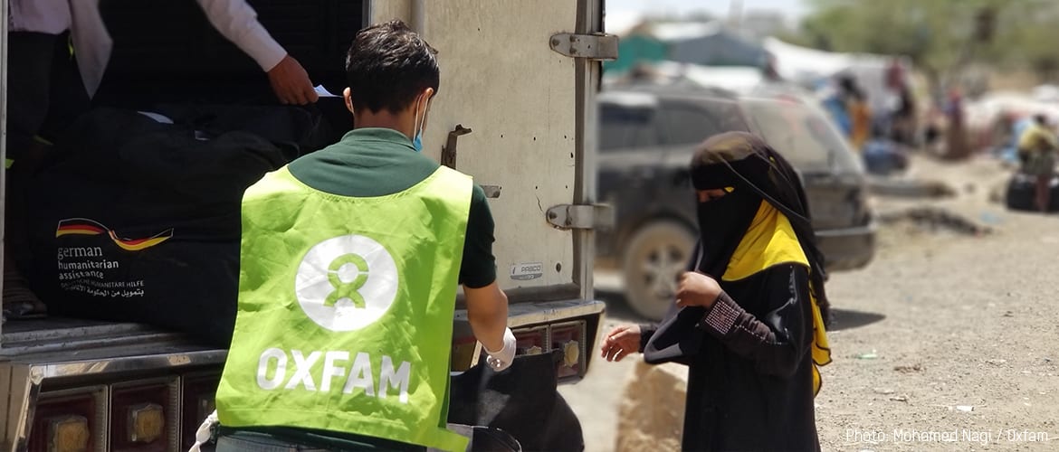 Hygiene kit distribution day 4 in Taiz, Yemen