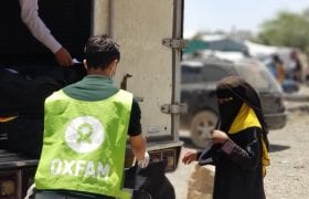 Hygiene kit distribution day 4 in Taiz, Yemen
