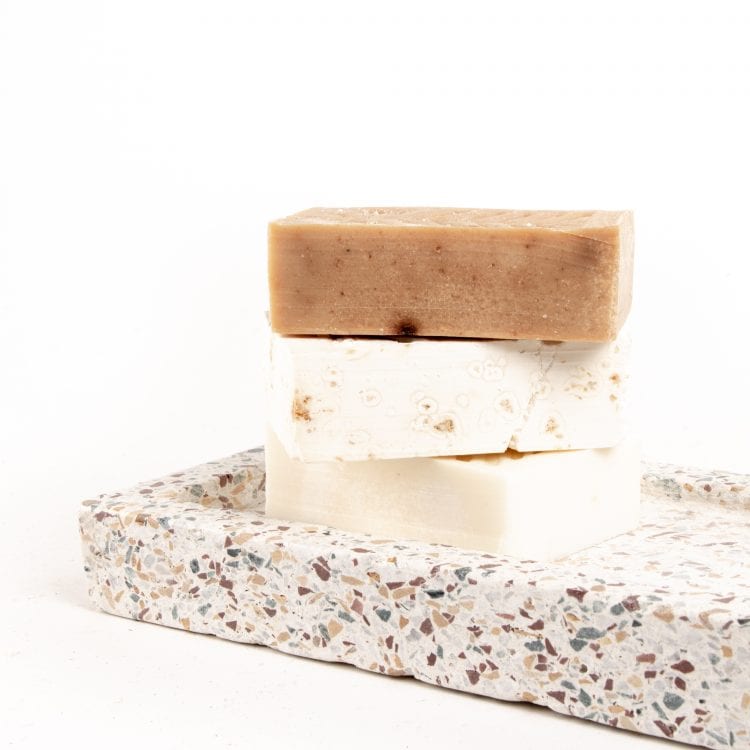 Oxfam shop coconut and cacao exfoliating soap