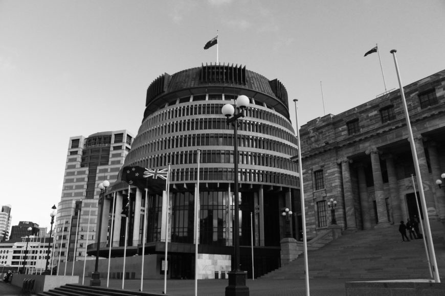Image of the Beehive in black and white