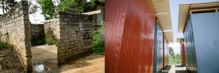 Image of two toilet facilities side by side