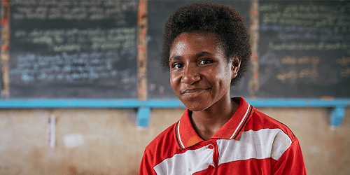 Girl in classroom