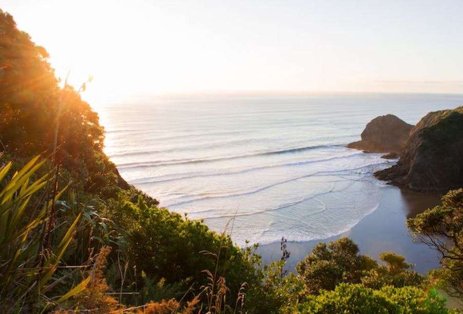Scenic beach