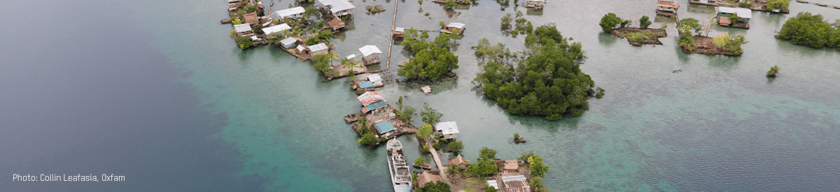 Aerial image of Solomon Islands