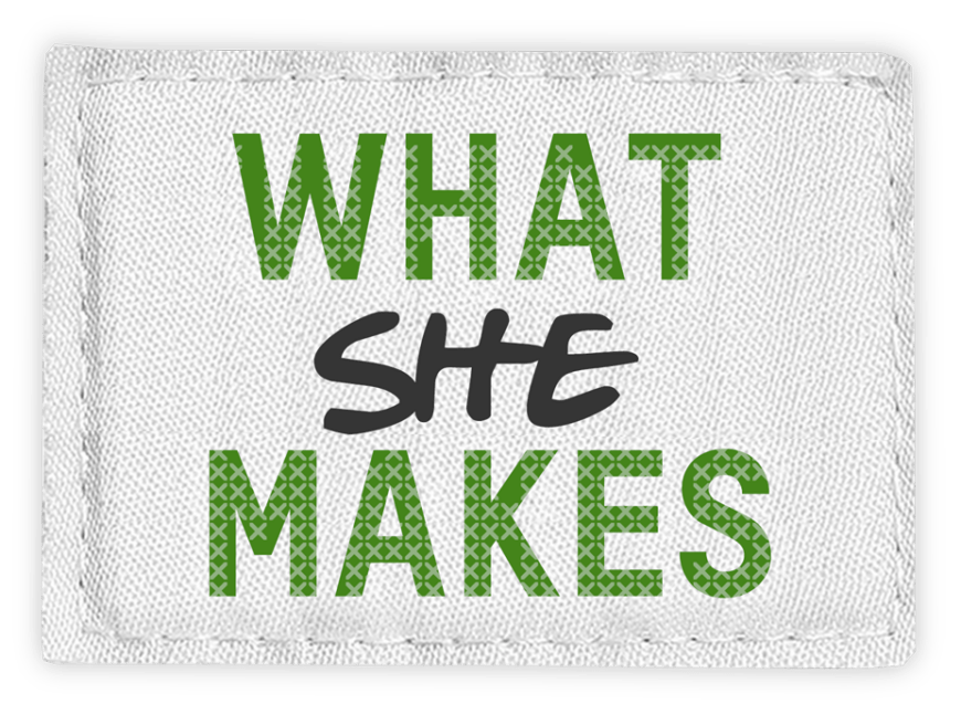 What She Makes logo