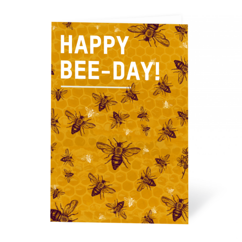 Happy bee-day card