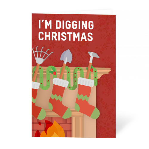 I'm digging Christmas card