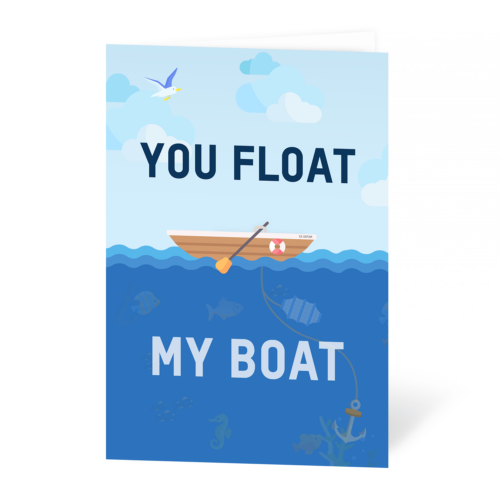 You float my boat card