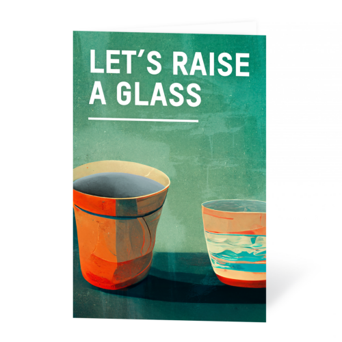 Let's raise a glass card