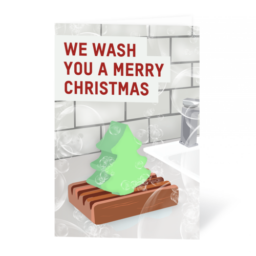 We wash you a merry Christmas card
