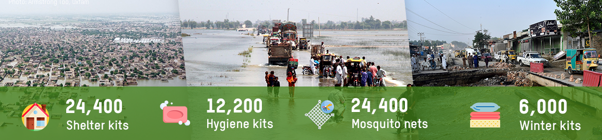 Pakistan floods response header.